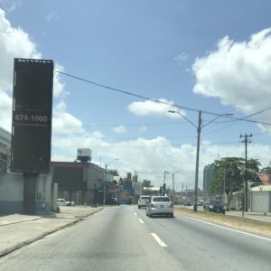 Port of Spain, Wrightson Rd - Eastbound Digital Billboard